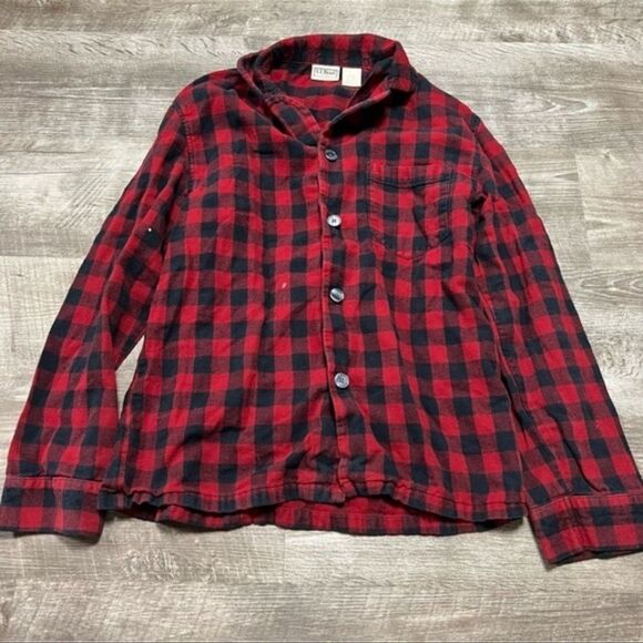 LL Bean Plaid Button Front Shirt Size Small - Picture 1 of 6